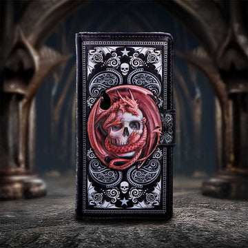 Skull Embrace Embossed Purse Anne Stokes