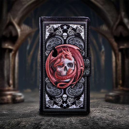 Skull Embrace Embossed Purse Anne Stokes