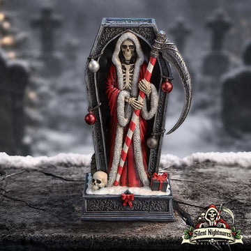 Merry Cryptmas Christmas Reaper Coffin Silent Nightmares Figurine
