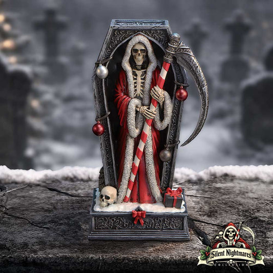 Merry Cryptmas Christmas Reaper Coffin Silent Nightmares Figurine
