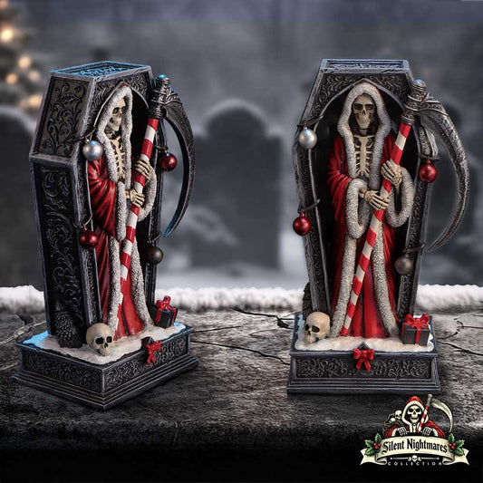Merry Cryptmas Christmas Reaper Coffin Silent Nightmares Figurine