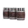 One Piece Barrel Set of 3 Shot Glass Set