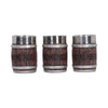 One Piece Barrel Set of 3 Shot Glass Set