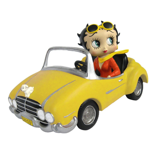 Betty Boop Figurine | Yellow Sports Car