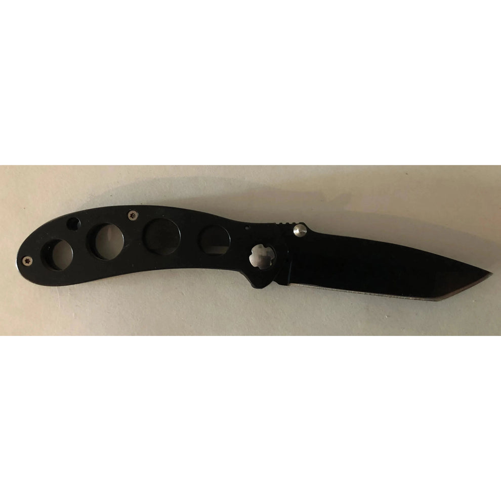 Black Four Hole Lock Knife