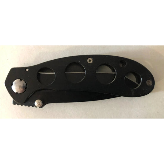 Black Four Hole Lock Knife