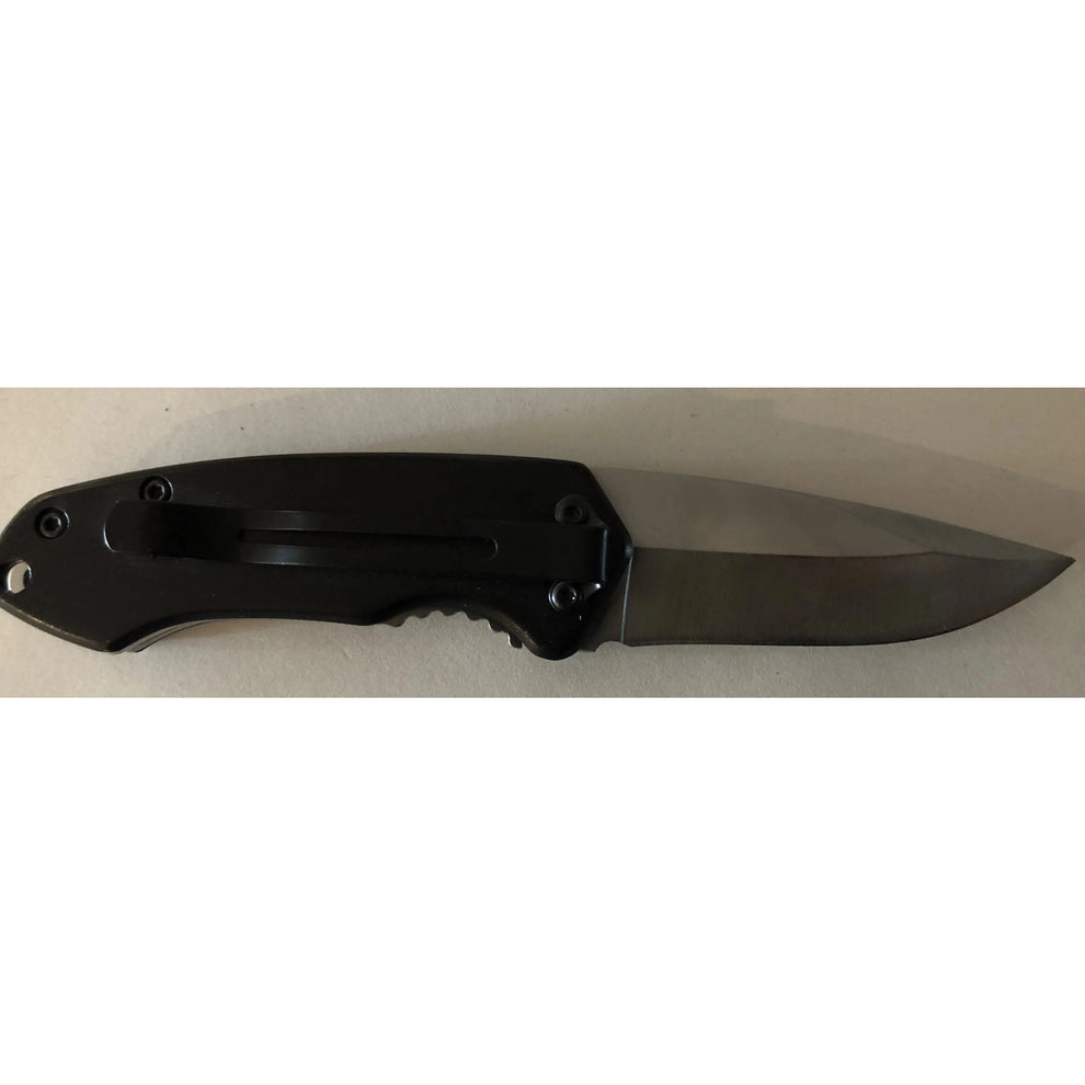 Black Sails Gold Skull Lock Knife