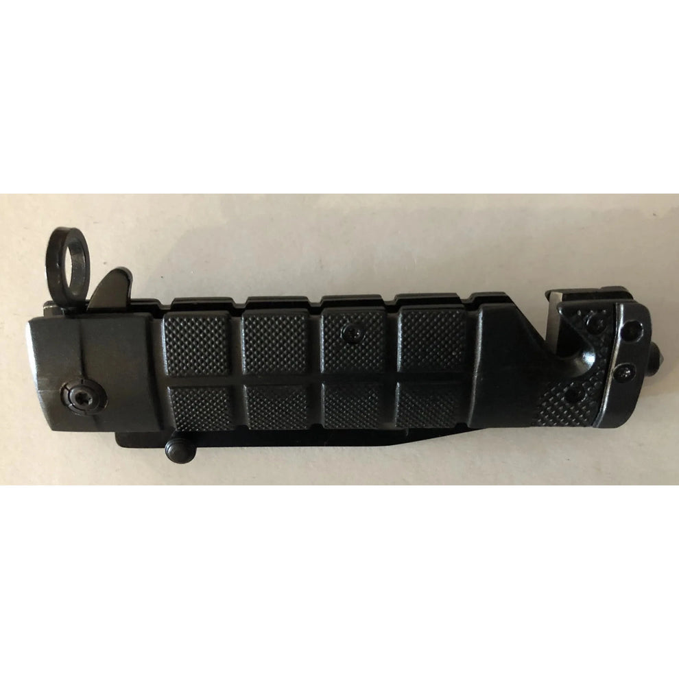 Black Survival Lock Knife