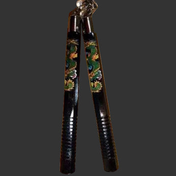 Black Flying Dragon Wood Nunchucks