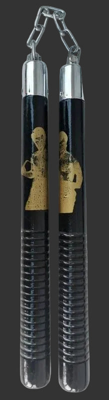 Black Bruce Lee Wood Nunchucks (PRE-ORDER 17/4/26)