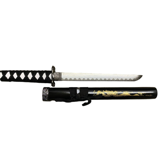 Sword with sheath on a white background