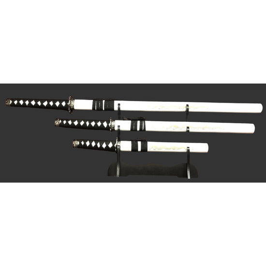 Golden Dragon (White) Samurai Sword
