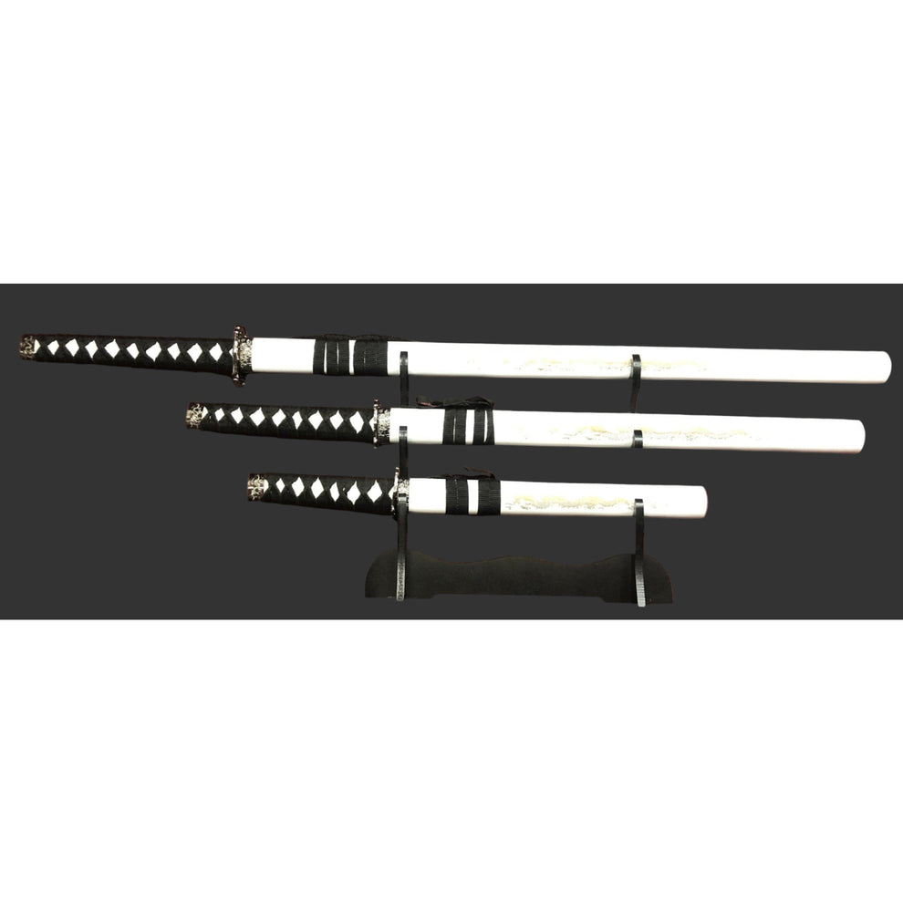 Golden Dragon (White) Samurai Sword