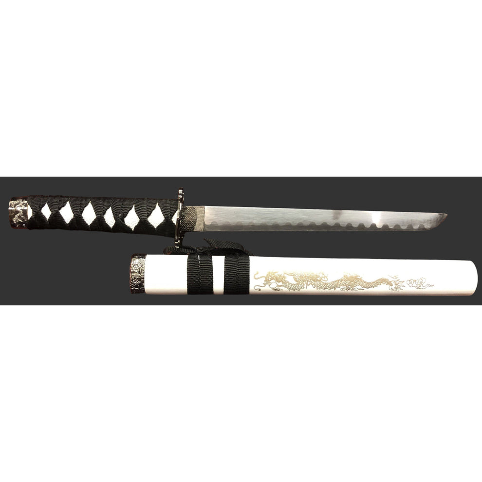 Golden Dragon (White) Samurai Sword