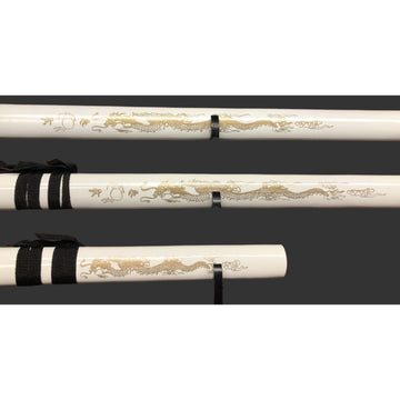 Golden Dragon (White) Samurai Sword