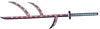 Kizuki Kokushibo Twelve Flesh Demon Slayer Katana Wood Cosplay Sword
