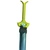 Sword with a green dragon-like hilt on a white background