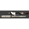 Black & White (Black & Red Writing) Samurai Sword Set