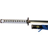Sword with a black sheath on a white background