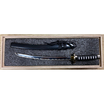 Dark Black Katana Letter Opener Sword