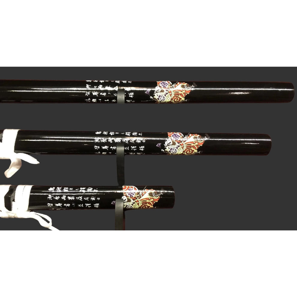 Black & White Dragon Samurai Sword Set