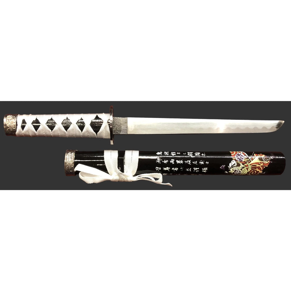 Black & White Dragon Samurai Sword Set
