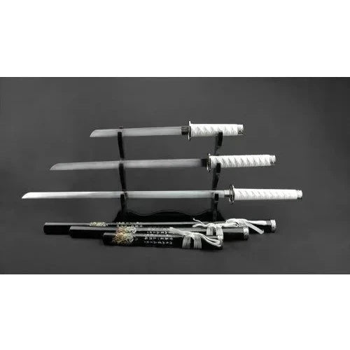 Black & White Dragon Samurai Sword Set