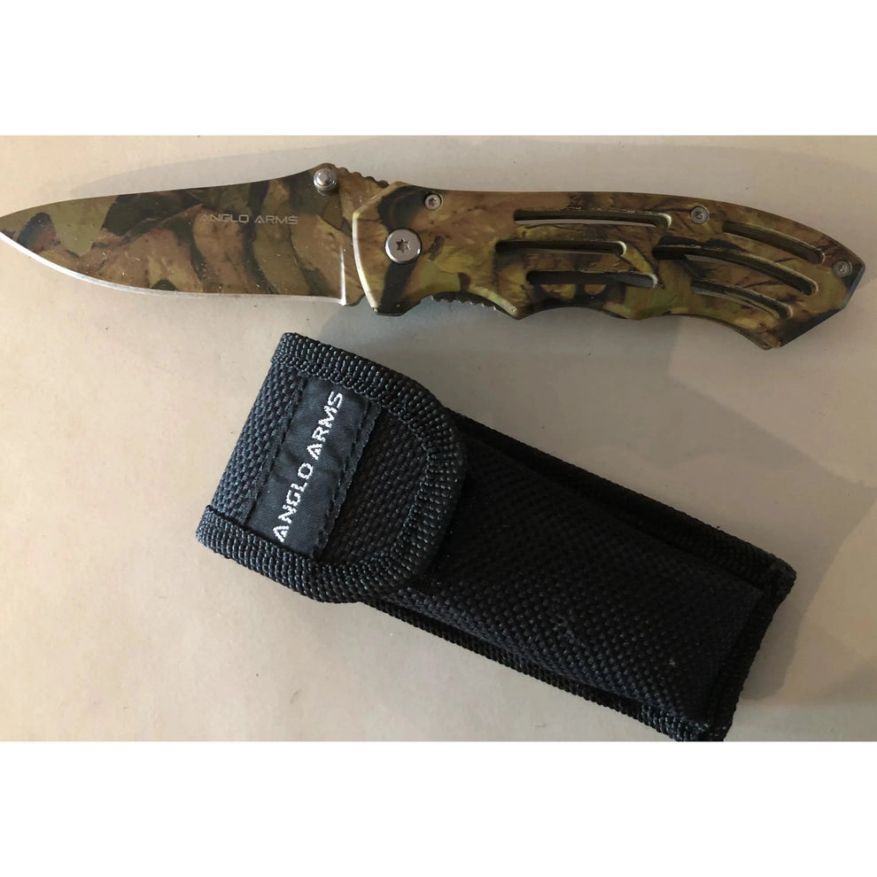 Camo Forest Lock Knife