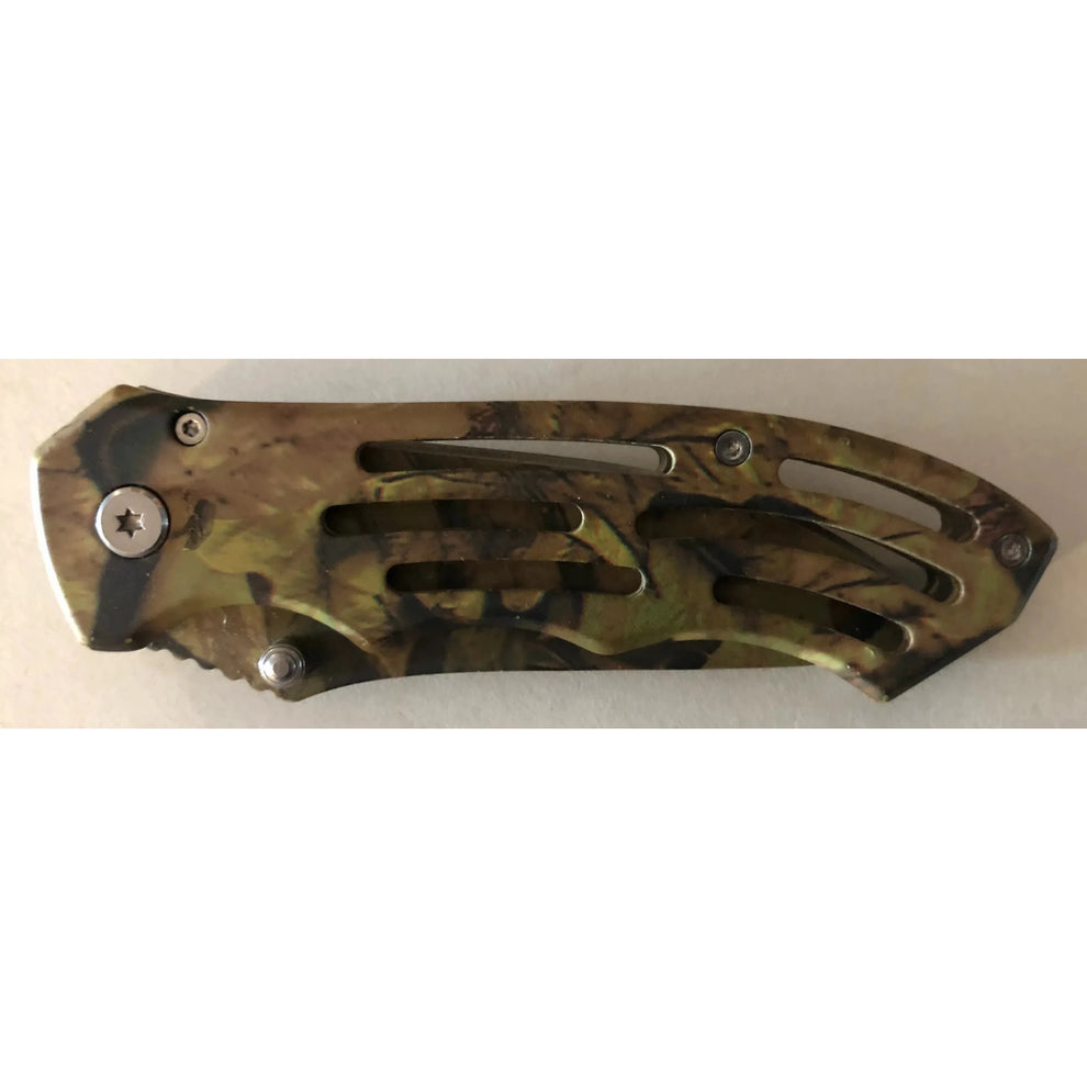 Camo Forest Lock Knife