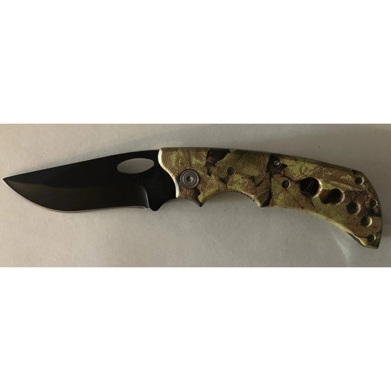 Camo Tree Effect Lock Knife