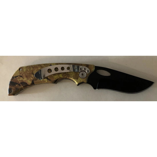 Camo Tree Effect Lock Knife