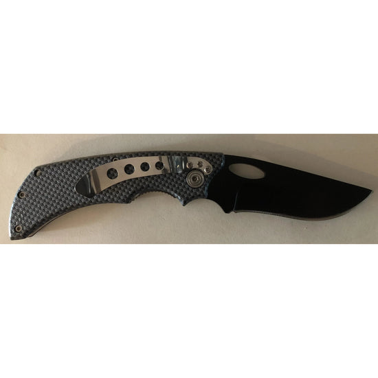 Carbon Fibre Effect Lock Knife