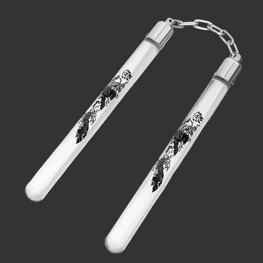Perspex Clear Dragon Nunchucks