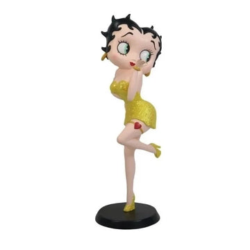 Betty Boop Yellow Glitter Blowing Kiss Figurine
