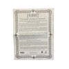 Unfolded book with text on a textured surface