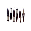 Black Camo Green Throwing Knives