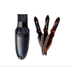 Black Silver Throwing Knives