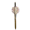 Decorative sword with a shield on a white background