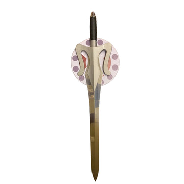 Decorative sword with a shield on a white background