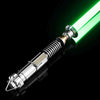 Light saber with green blade on a black background
