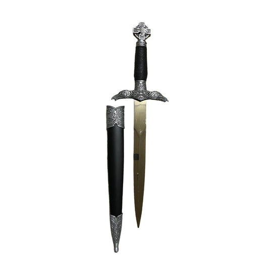 Decorative dagger with sheath on a white background