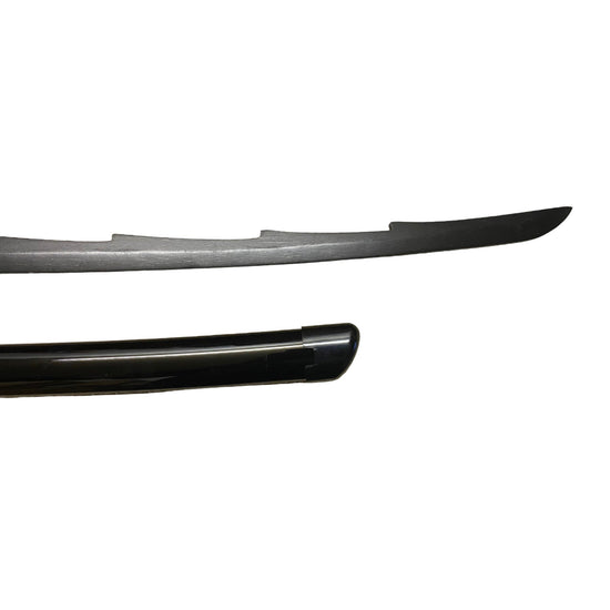 One black curved blade on a white background