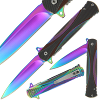 Rainbow Effect Lock Knife (AW222)