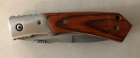 Wood Handle Lock Knife (AW242)