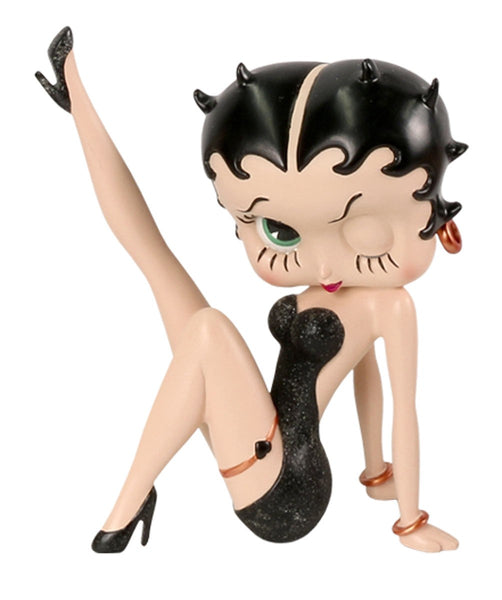 Betty Boop (Black Glitter) Leg Up (AW407)