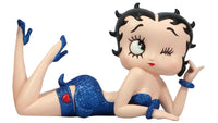 Betty Boop (Blue Glitter) Lying Down (AW429)