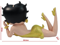 Betty Boop (Yellow Glitter) Lying Down (AW409)