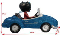 Betty Boop (Blue Glitter) Motor Car (AW350)