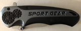 Sports Gear (Black) Lock Knife (AW305)