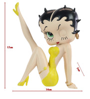 Betty Boop (Yellow Glitter) Leg Up (AW1070)
